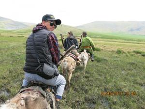 Tsaatan reindeer herder family